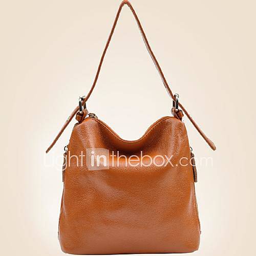 Womens Cowhide Genuine Leather Messenger Handbag