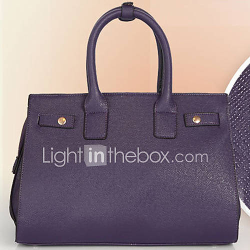 XIUQIU Womens Charming Leather Tote Bag(Purple)