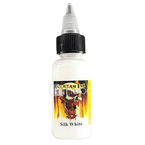 Tattoo Scream Ink Silk White Bright White Tattoo Ink 1/2 Oz