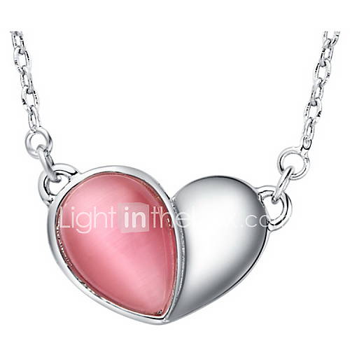 Fashion Heart Shape Alloy Womens Necklace With Rhinestone(1 Pc)