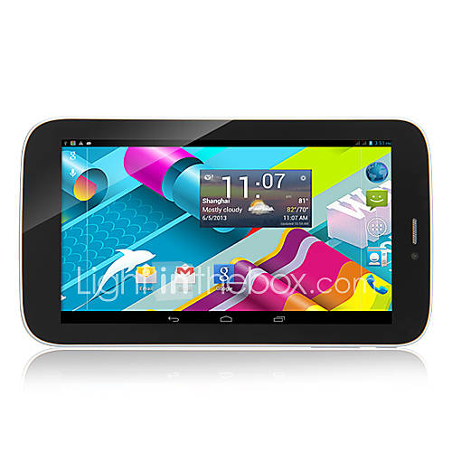 7 Inch Android 4.2 Quad Core Dual Camera Touch Screen Tablet(3G,WiFi,GPS,Dual SIM,RAM 512MBROM 4GB)