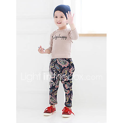 Boys Round Neck Letter Pattern Clothing Sets