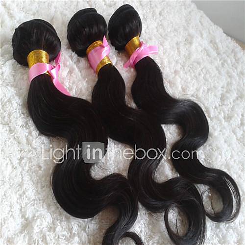 Well constructed Maylaysian Body Wave Weft 100% Virgin Remy Human Hair Extensions 10Inch 3Pcs