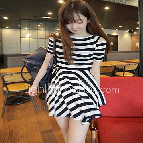 Womens Nice Short Sleeve Microfiber Dress