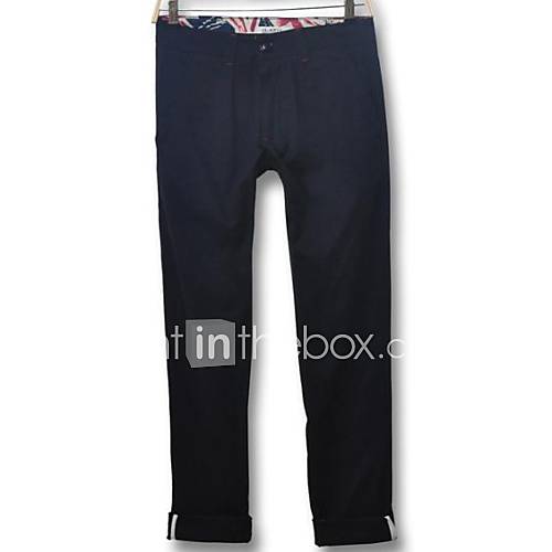 Mens Han Edition Cultivate Ones Morality Pants