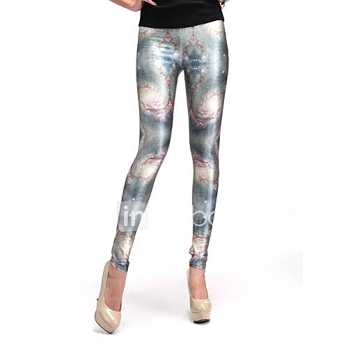 Elonbo Ripples Style Digital Painting Tight Women Leggings