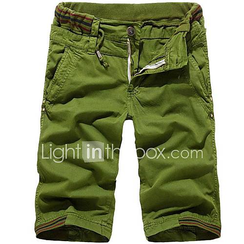 Mens Camouflage Cargo Shorts Casual Loose Pants