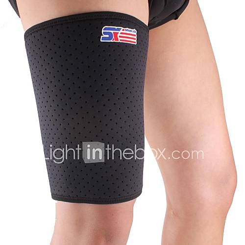 Sports Badminton Elastic Stretchy Thigh Brace Support Wrap Band   Free Size