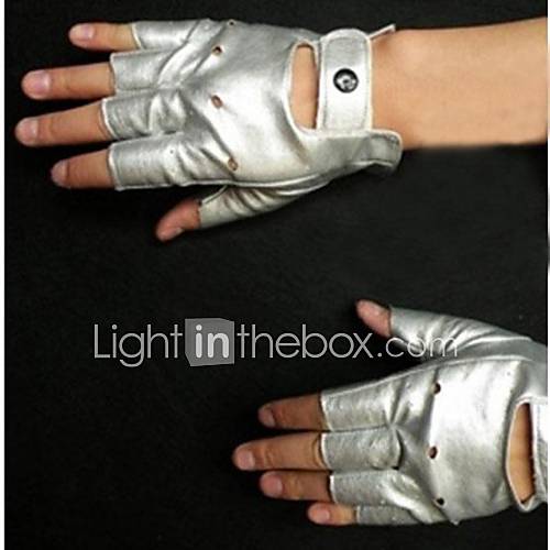 Fashion Faux Leather Punk Club Pole Dancing Gloves