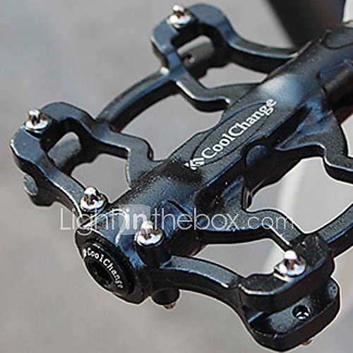 CoolChange Aluminum Alloy Anti Slip Durable Black MTB Pedal