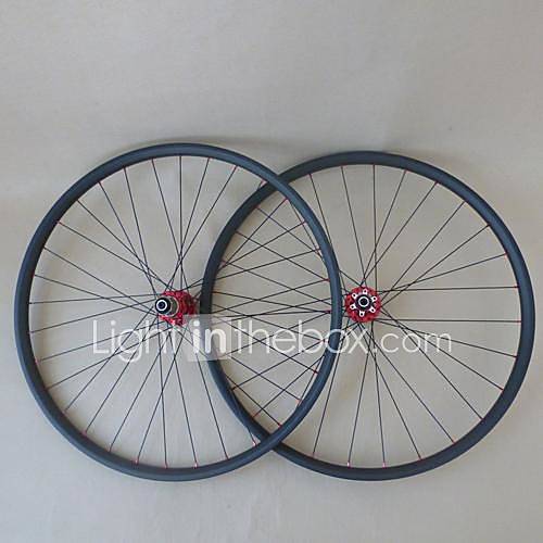 Yanbo 25mm carbon clincher wheelset 26er wide 25mm 28h