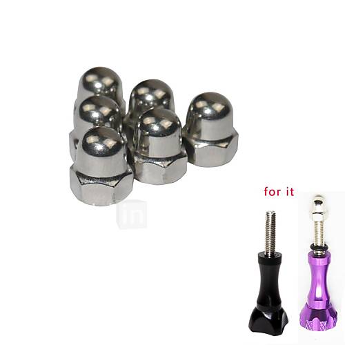 BZ08B Standard M5 Stainless Steel Screw Caps for Gopro Hero / Hero2 / Hero3 / 3 (6PCS)