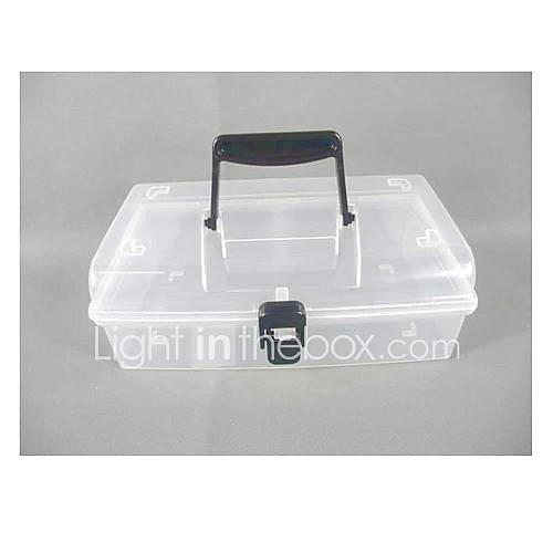 Plastic Transparent Storage Case with Carrying
