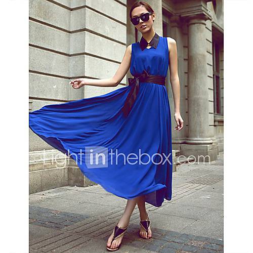 Yousha Womens Bohemian Style Solid Color Dress S002