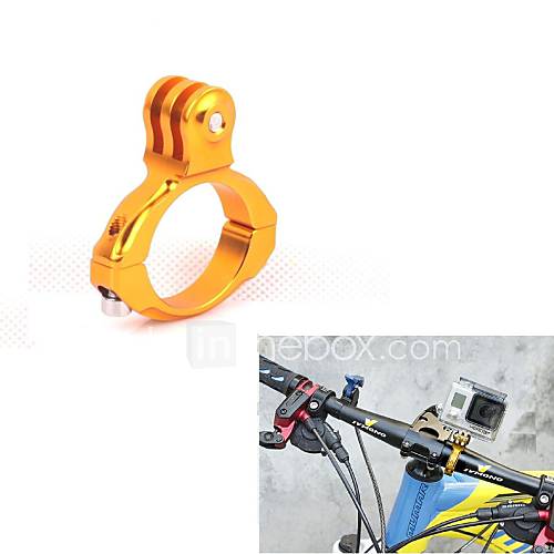 G 203 Golden Universal Aluminum Bicycle Mount Clip for GoPro HD Hero 2 / 3 / 3