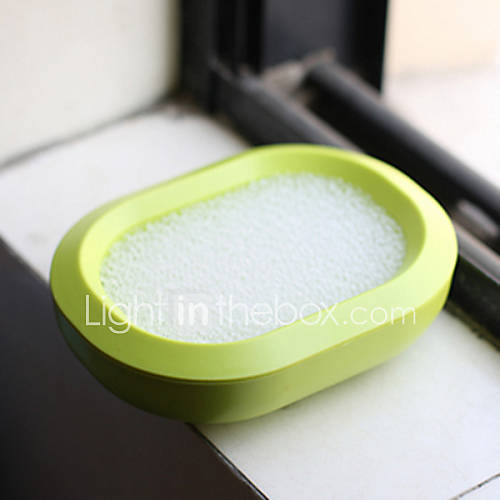 Multipurpose Double Layer Polyester Soap Holder Random Colour, L14cm x W10.5cm x H4cm