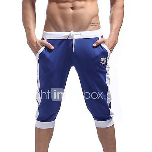 Mens Trendy Pure Blue Gray Sports Pant
