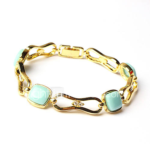 ME Gold Plated Stone Hollow Bracelet S0407