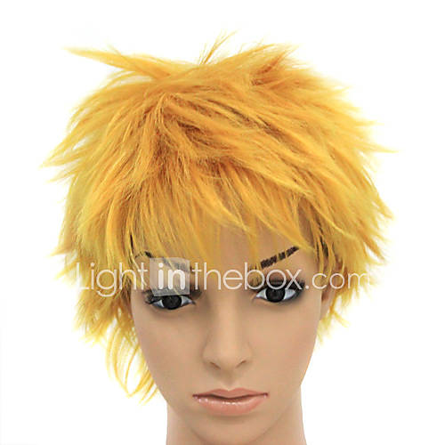 Capless Heat resistant Blonde Costume Party Wig