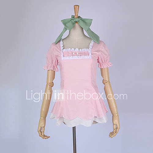 Date A Live Tohka Yatogami Pink Cotton Cosplay Costume