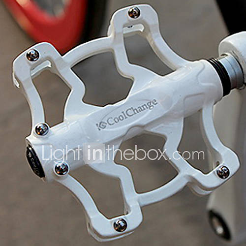 CoolChange Aluminum Alloy Anti Slip Durable White MTB Pedal