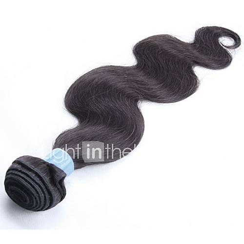 12 Inch 3Pcs Color 1B Grade 5A 100G/Pcs Indian Virgin Body Wave Human Hair Extension