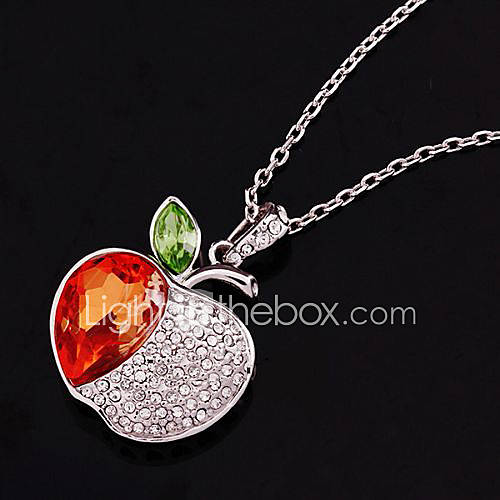 Ginasy Apple Pattern Pendant Necklace