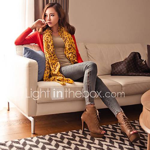 Womens All Match Leopard Print Skater Cardigan