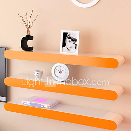 Modern Fantastic Solid Color Arc Corner Line shaped Storage Shelf