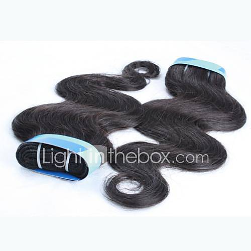 22 24 26 28 Color 1B Grade 4A Indian Virgin Body Wave Human Hair Extension