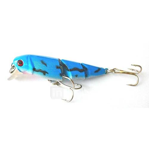 Jointed Fishing Lure 6.5CM 6.5G 8# Hooks Artificial Plastic Lures Fishing Minnow Tool