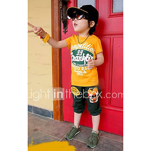 Boys Chips Style Cartoon Casual Clothing Sets