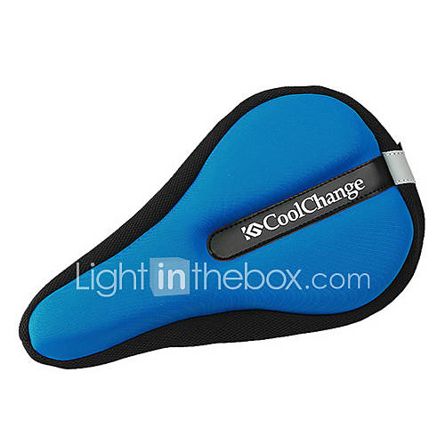 CoolChange High Elastic Lycra Blue Bicycle Saddle Cushion