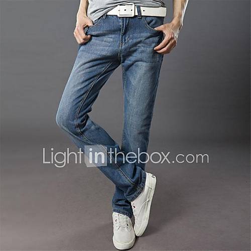 Fashion Mens Straight Denim Jeans