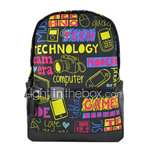 Mens Classic Digital Product Printing Waterproof Backpack Bag