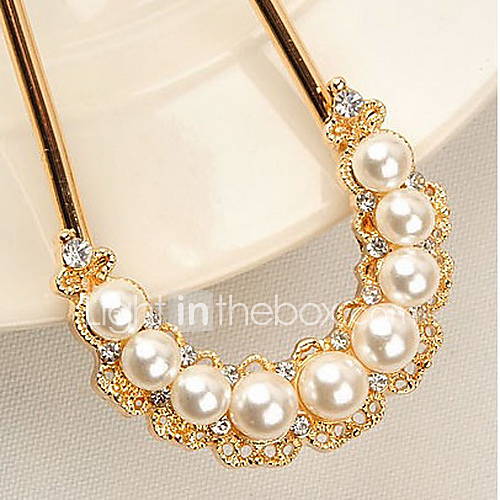 MISS U Womens Vintage Pearl And Crystal Necklace