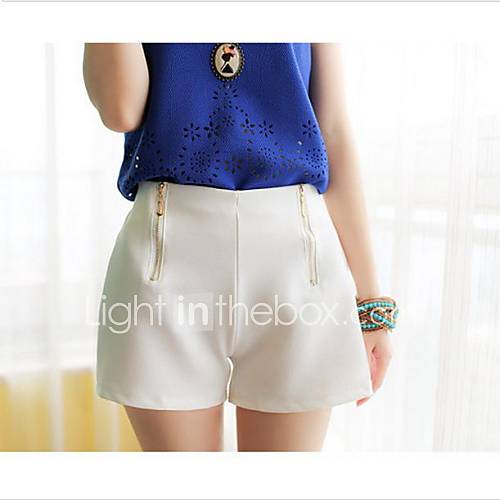 Womens Summer Purity Zipper Slim Pants