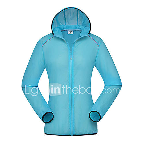 ARW Womens Outside Ventilate Solid Color Light Blue Coat