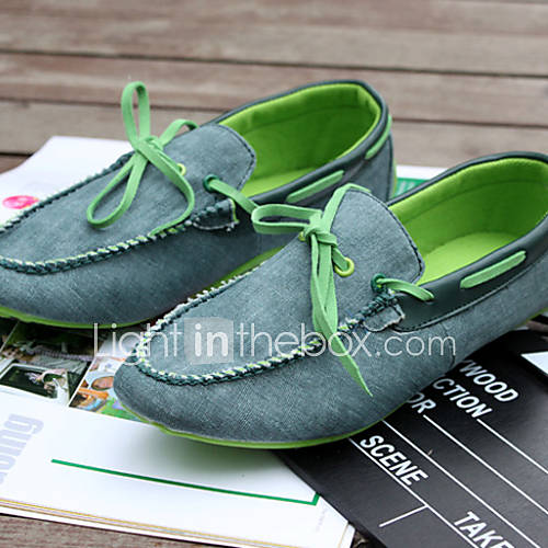 Trend Point Mens Fashionable Cloth Shoes(Green)