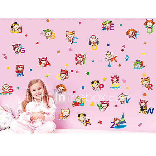 Cartoon Numbers for Kids Stikers, Removable Wall Stickers
