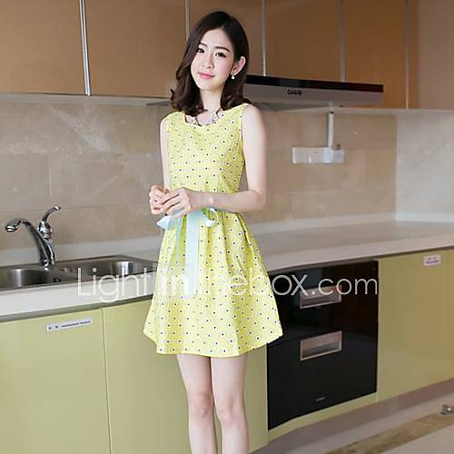 Womens Korean Sweet Lace Sau San Mini Dresses