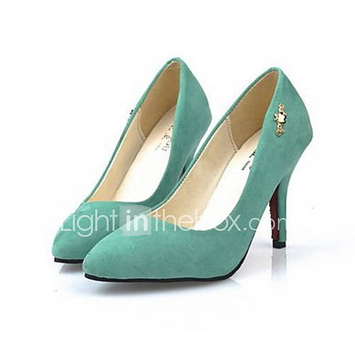 Sunfarey Womens Solid Color Basic Stiletto Heel All Match Shoes