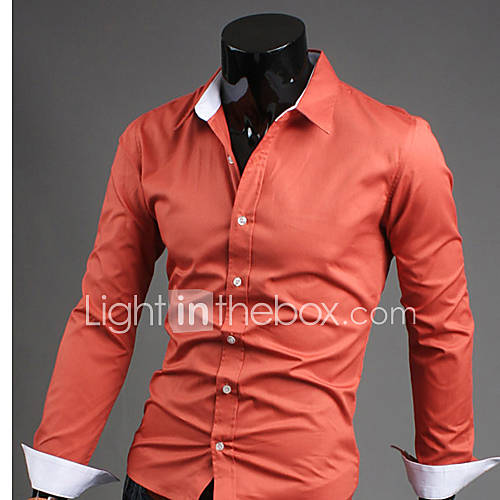 MSUIT MenS Fashion Candy Color Shirt Z9110