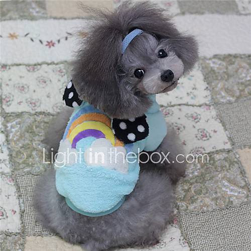 Petary Pets Cute Rainbow Pattern Cotton Clothing For Dog