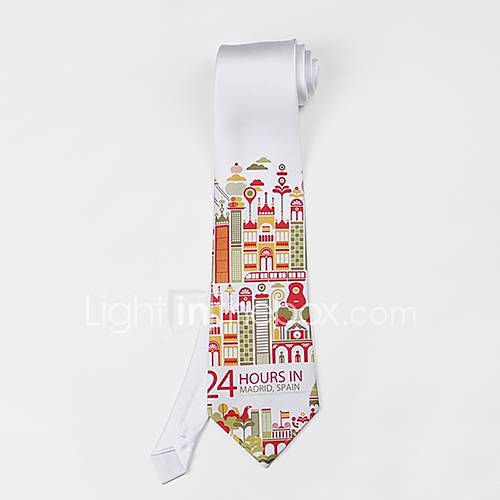 Mens Fashion Casual LIFE pattern Tie