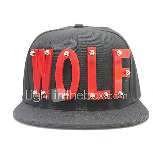 Unisex Fashion Bassball Hat With Alphabet WOLF