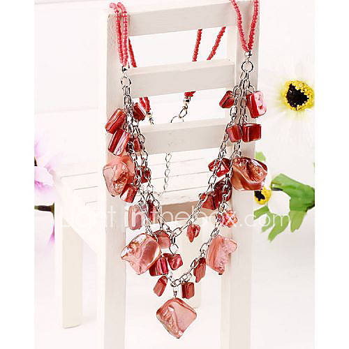 Ginasy Shell Double layer Short Necklace
