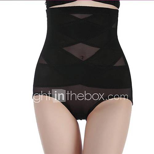 Womens High Waist Ultra thin Crossover Design No Trace Maintain Body Type Briefs