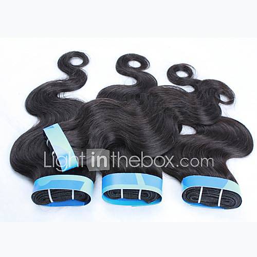 22 22 24 24 Color 1B Grade 4A Indian Virgin Body Wave Human Hair Extension