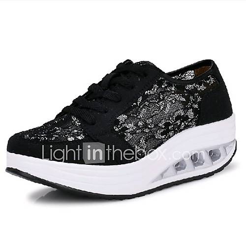 Womens Breathable Lace Soft Bottom Sneakers Dance Shoes More Colors